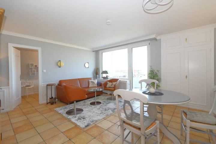 Ferienwohnung für 3 Personen, mit Balkon und Meerblick, mit Haustier auf Sylt