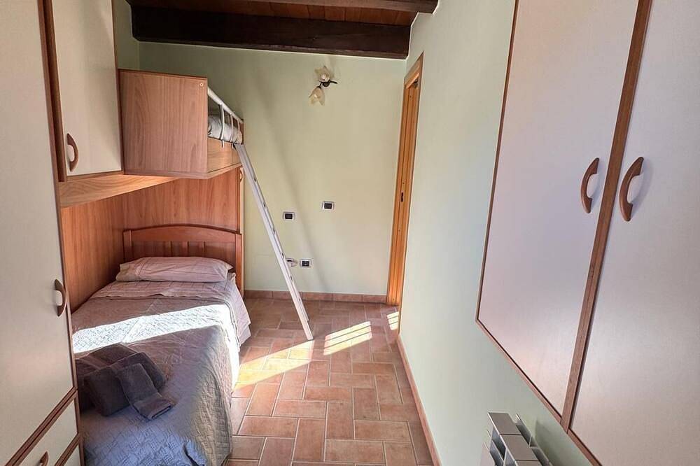 House with terrace inside the Sibillini Mountains National Park in Amandola, Monti Sibillini National Park