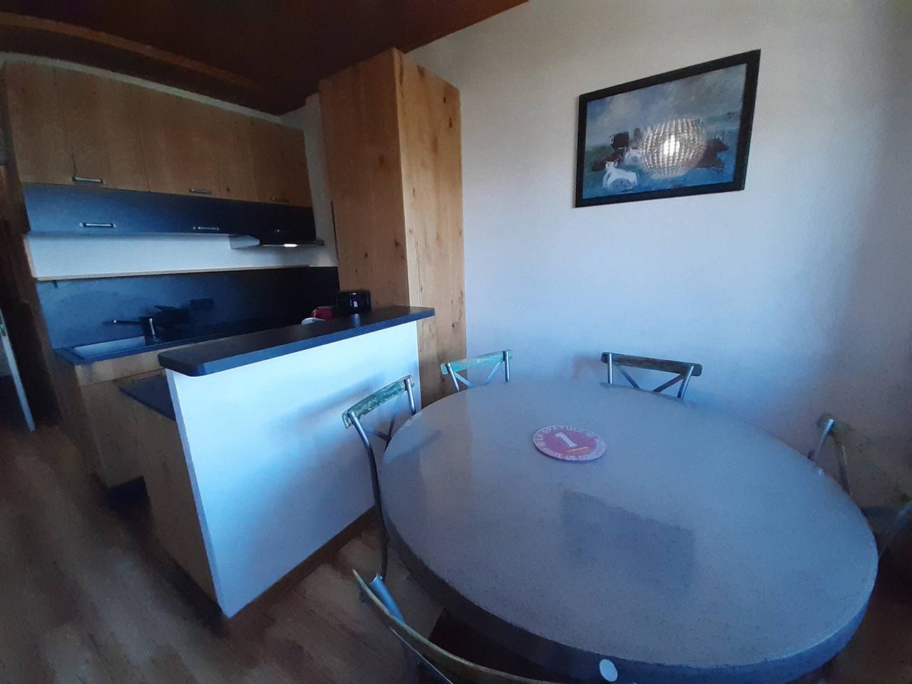 Geheel appartement, T2 cabin in Courchevel with slope access, parking and wifi in Courchevel 1850, Saint-Bon-Tarentaise