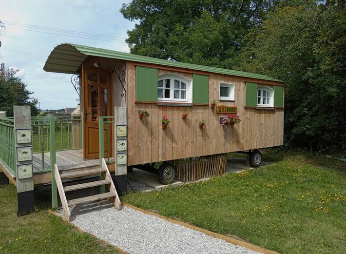 Cottage pour 2 personnes, avec jardin à Liesville-sur-Douve