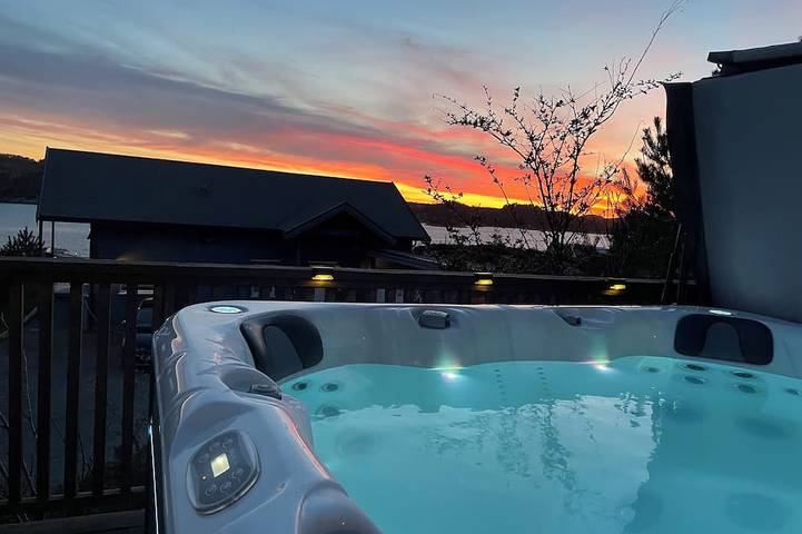 Blockhütte für 12 Personen, mit Garten und Whirlpool sowie Sauna, mit Haustier - 1