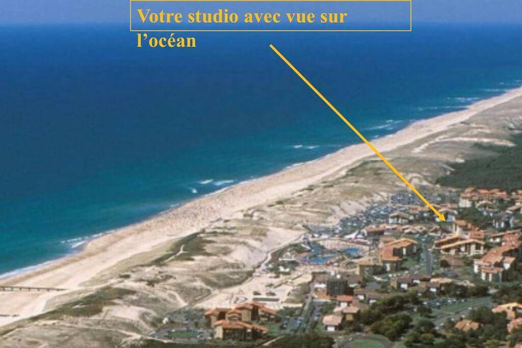 Ganze Wohnung, Studio ultra cosy et chic avec vue sur l'océan 3* in Seignosse Océan, Seignosse