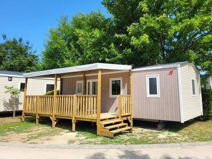 Village La Rivière Fleurie - Mobilheim 6 personen - 3 Zimmer 6 Personen Tv Clim in Saint-Antoine-de-Breuilh, Périgord Pourpre