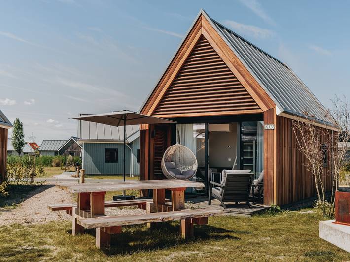 Tiny House in Zeeland bij Nieuwvliet Strand in Nieuwvliet, Zeeuwse Kust