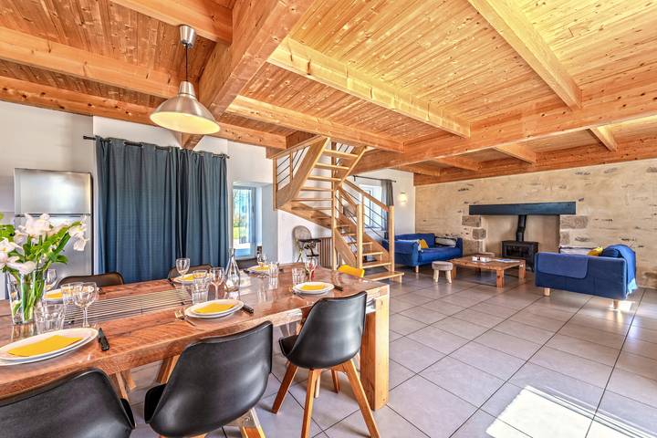 Ferienhaus für 10 Personen, mit Garten und Kinderpool, mit Haustier in der Bretagne - 4