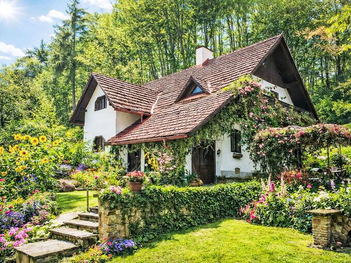 Ferienhaus für 10 Personen, mit Garten