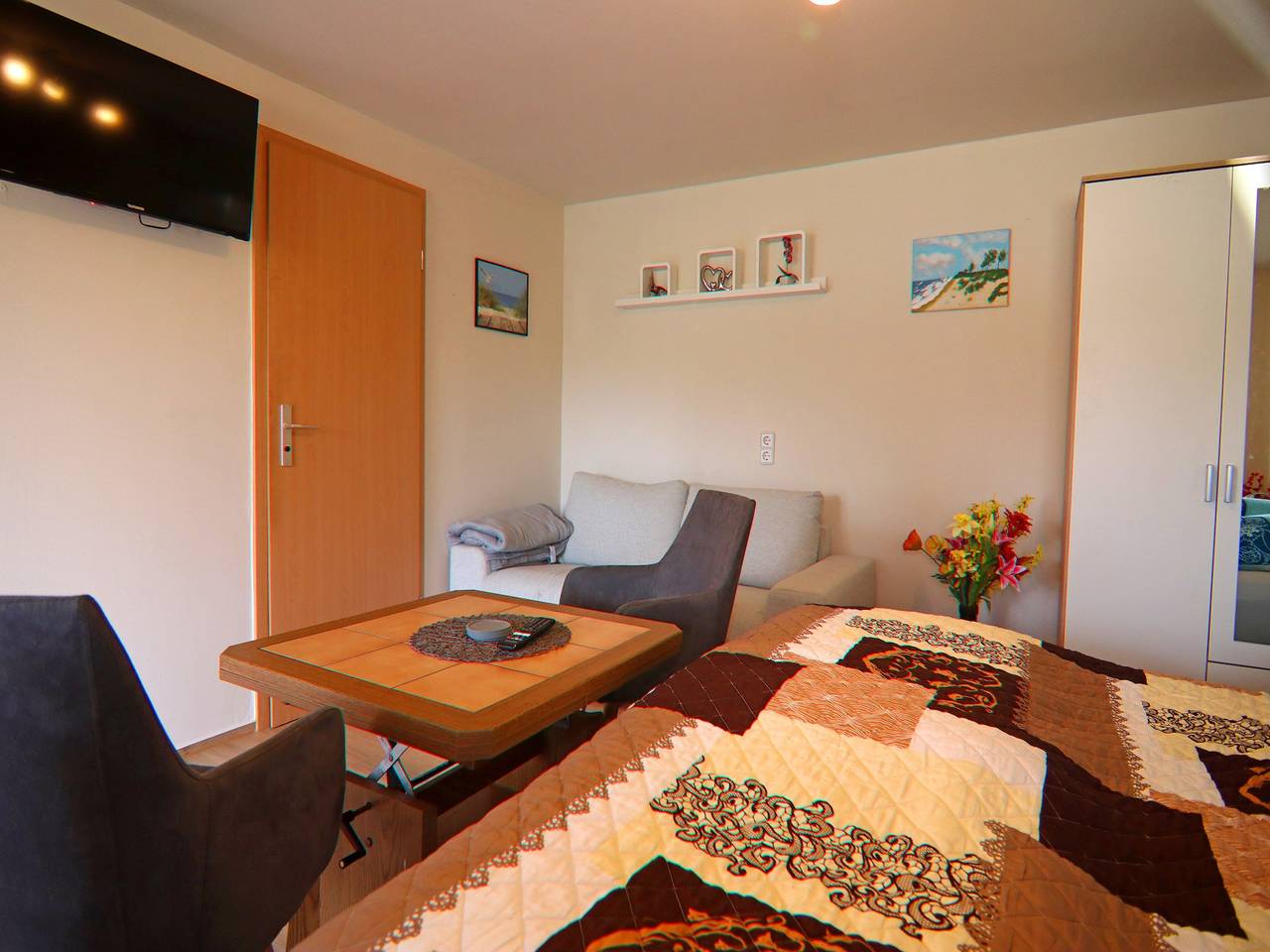 Charmante Ferienwohnung mit Grill in Rakow in Rakow, Salzhaff