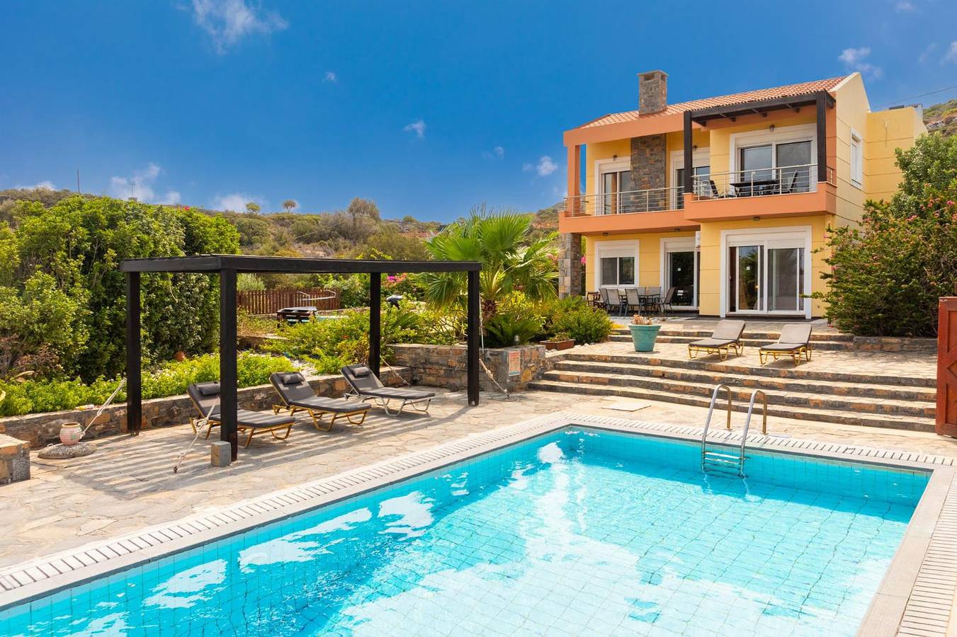 Villa for 12 personer med balkon in Elounda, Nord Kreta