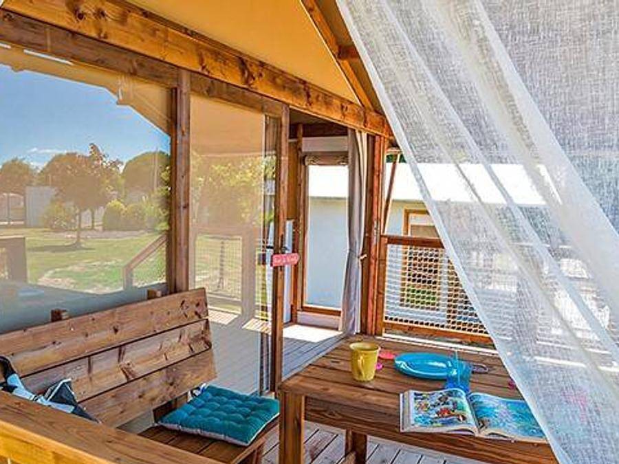 Camping Atlantic Club Montalivet - Safarizelt 5 personen - Lodge-Zelt | 2 Schlafzimmer | Kapazität 4/5 Personen | Ohne Bad in Vendays-Montalivet, Lesparre-Médoc und Umgebung