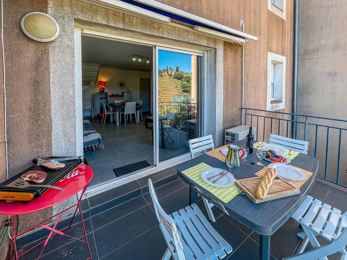 Gîte pour 6 personnes, avec terrasse et balcon/terrasse dans Plage des Elmes
