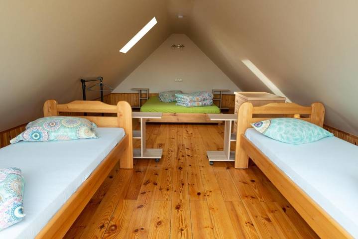 Bungalow für 2 Personen, mit Terrasse und Garten sowie Sauna und Ausblick in Lettland - 4