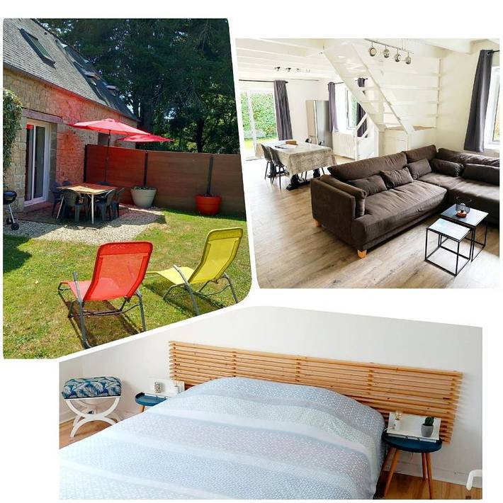 Maison de vacances pour 4 personnes, avec piscine et jardin, animaux acceptés