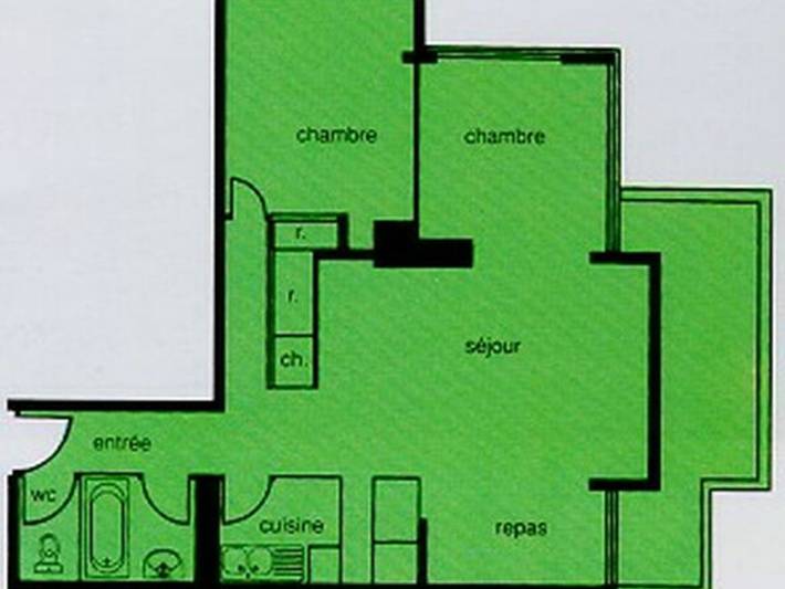 Appartement entier, Appartement 3* au pied des pistes, balcon sud, 2 chambres in Chamrousse, Parc national des Écrins