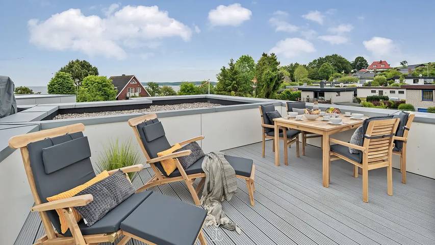 Ferienhaus mit Meerblick für 5 Personen, mit Terrasse in Halbinsel Holnis