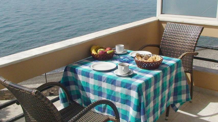 Ferienwohnung für 4 Personen, mit Balkon und Terrasse sowie Ausblick