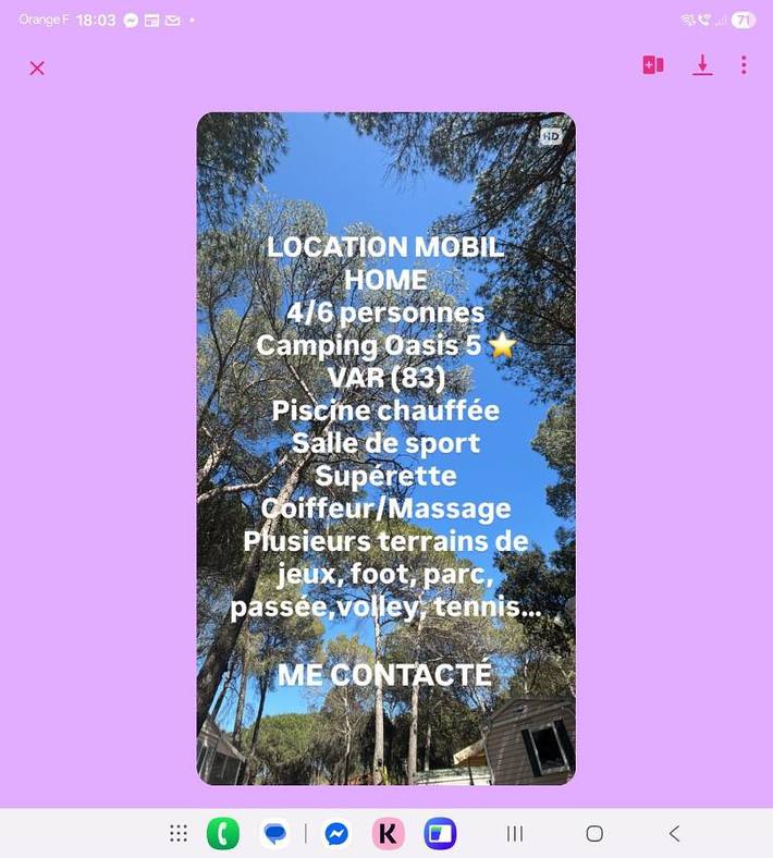 Camping pour 6 personnes, avec Jacuzzi et Terrasse ainsi que Jardin et Bassin pour enfant à Puget-sur-Argens - 2
