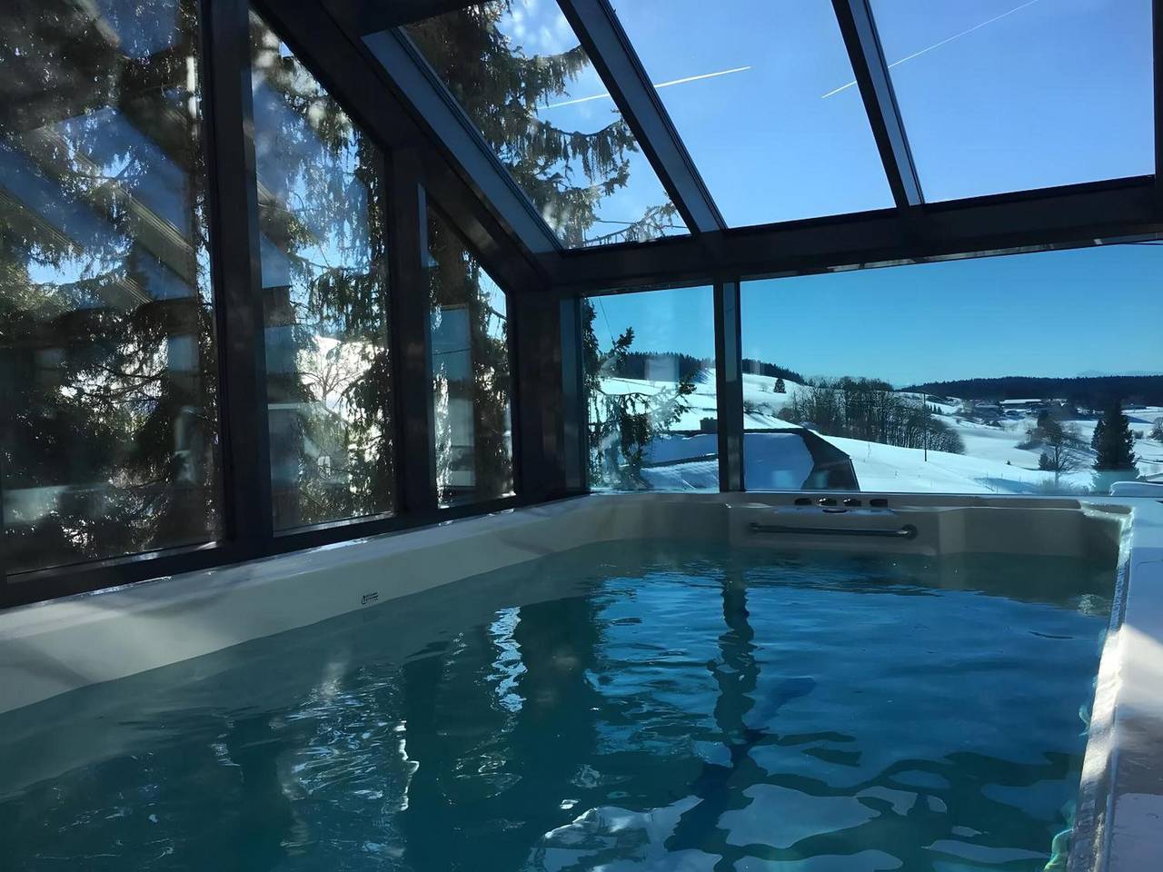 Geheel appartement, 4 Appartementen met wellness en bergzicht in Ibach, Zuidelijk Zwarte Woud