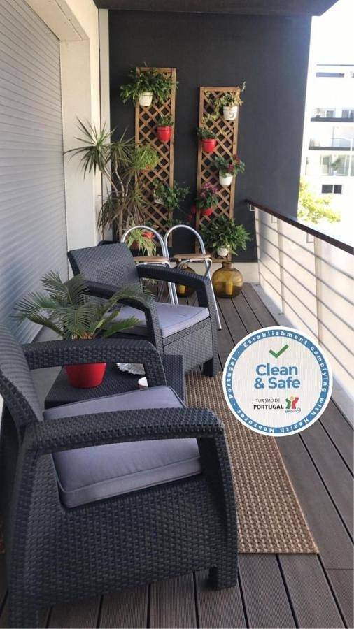 Apartamento de férias para 5 pessoas, com Varanda e Terraço em Leiria