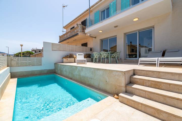 Apartamento para 8 personas, con Balcón y Jardín en Son Serra de Marina