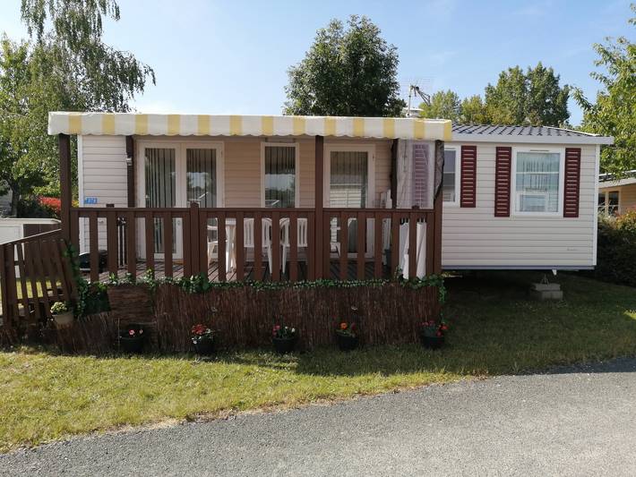 Maison de vacances pour 6 personnes, avec jardin ainsi que balcon et piscine à Onzain