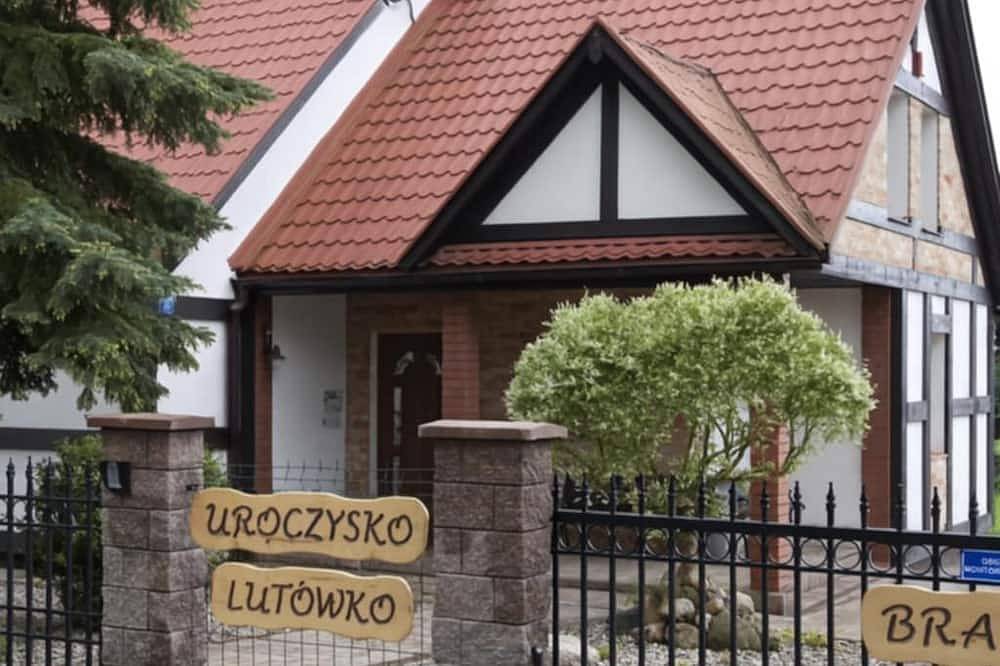 Onkel Franks Haus ein großes Familienhaus in der Nähe eines Sees und eine Walde in Kujawien-Pommern