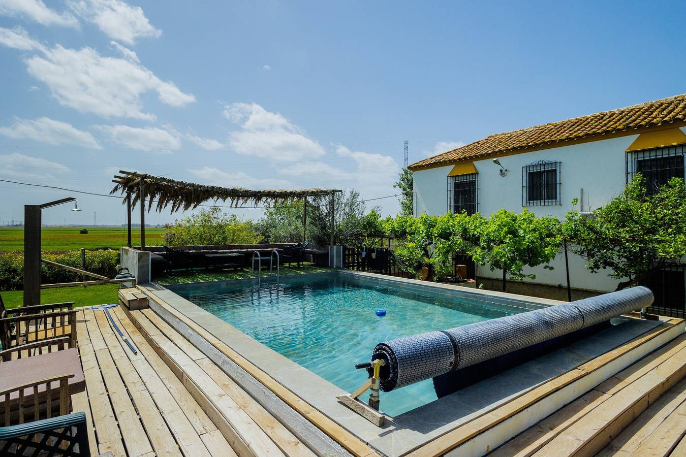Villa „Rancho Jardines De Marchenilla“ mit privatem Pool, Wlan und Klimaanlage in Alcalá de Guadaíra, Sevilla Provinz