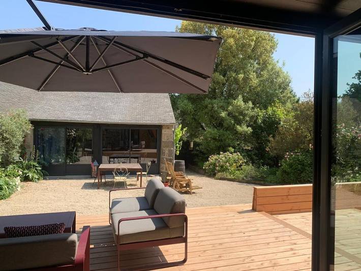 Location de vacances pour 10 personnes, avec sauna ainsi que jardin et vue à Tréméreuc - 4