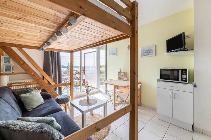 Ganze Wohnung, L'Effet Mer - Studio Wohnung, Schläft 4 in La Richardais, Saint-Malo und Umgebung