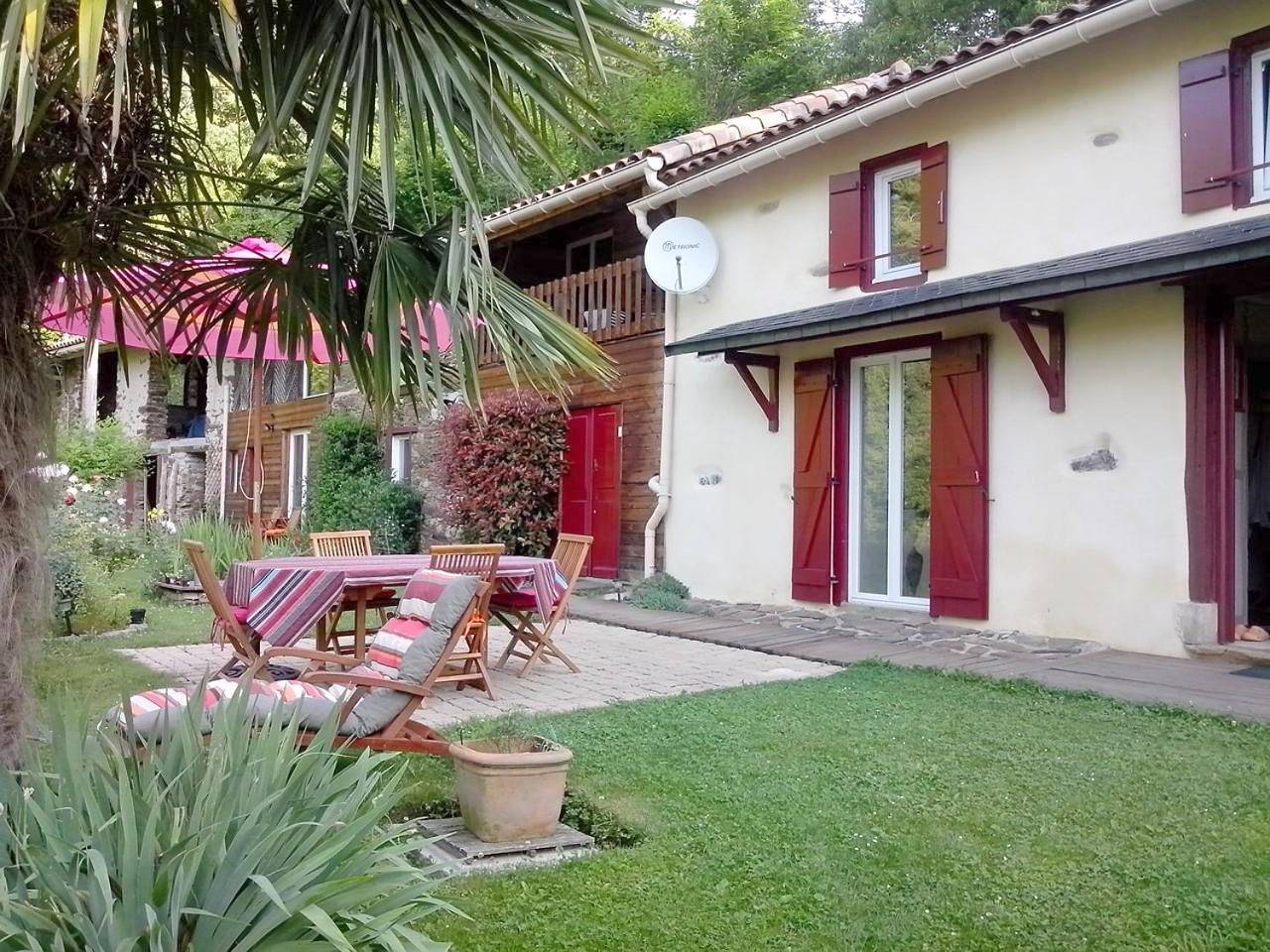 Double or Twin Room with Garden View in Sengouagnet, Haute-Garonne