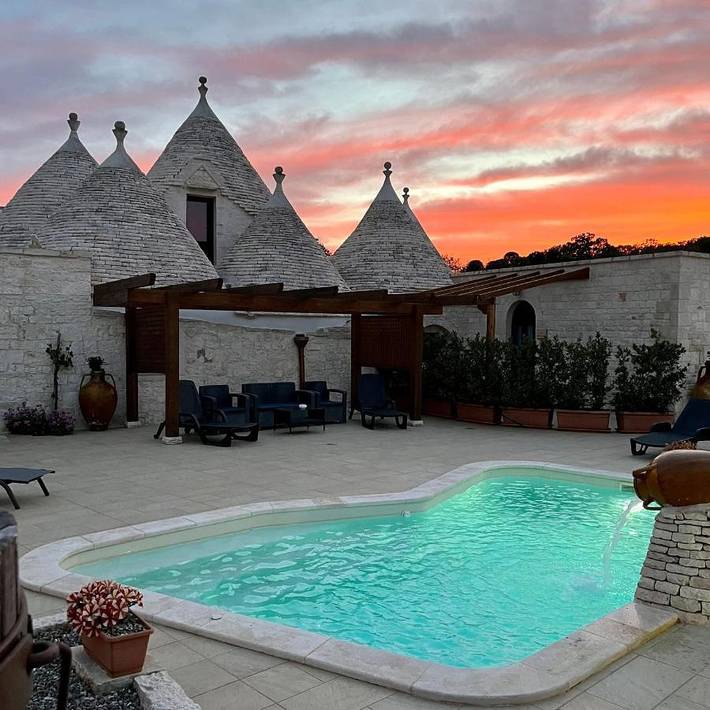 Chambre d’hôte pour 2 personnes, avec Piscine à Martina Franca