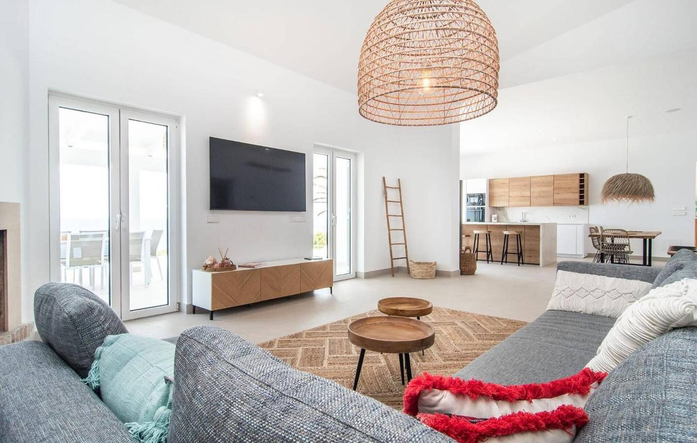 Exklusive, moderne Villa mit Pool, Strandnähe und Panoramablick aufs Meer auf Mallorca in Cala Serena, Felanitx