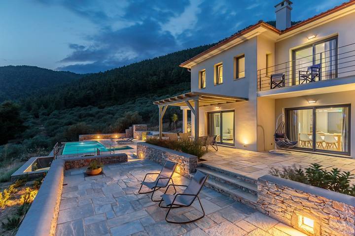 Ferienhaus für 8 Personen, mit Meerblick und Garten sowie Pool auf Skopelos - 2