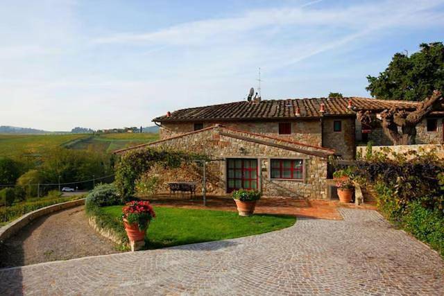 Location de vacances pour 4 personnes, avec jardin ainsi que vue et piscine à Greve In Chianti - 4