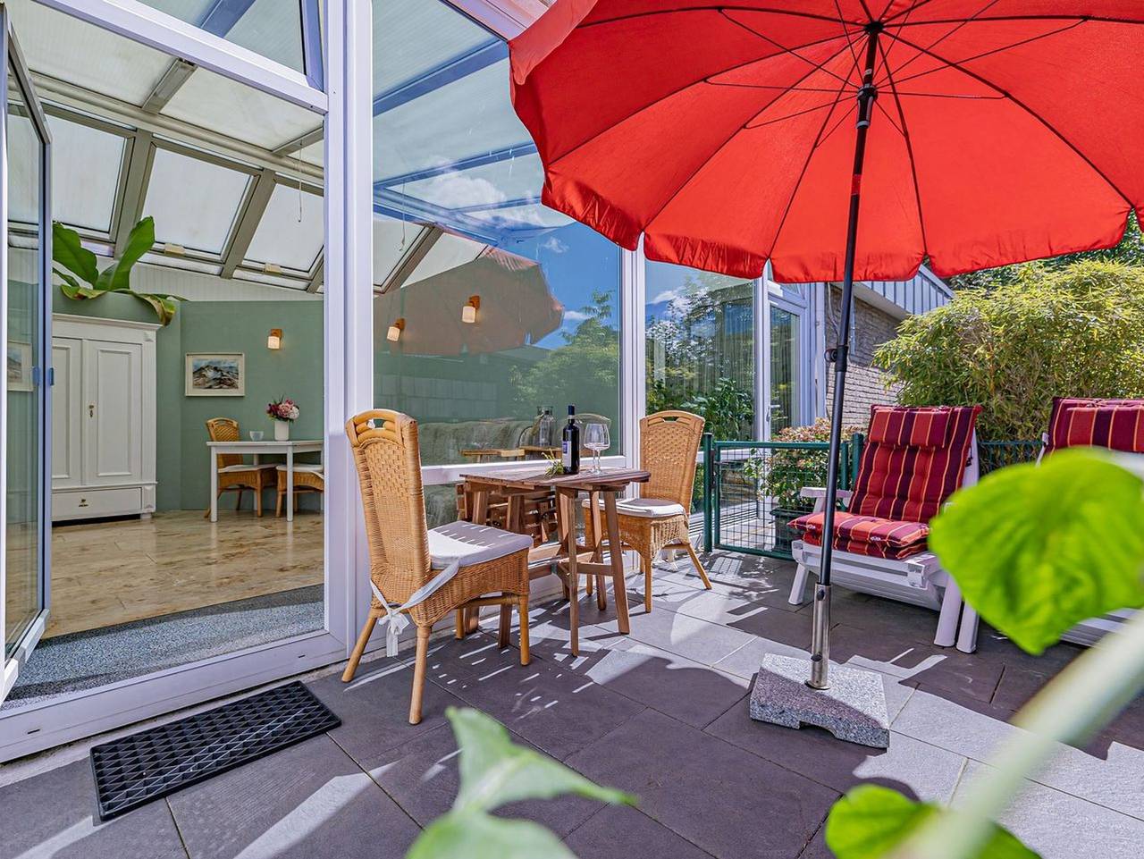 Ganze Ferienwohnung, Fewo1846 - Nordlicht - fewo1846 - Nordlicht - ebenerdige 3-Zimmer-Wohnung mit Wintergarten und Terrasse in Harrislee, Flensburger Förde