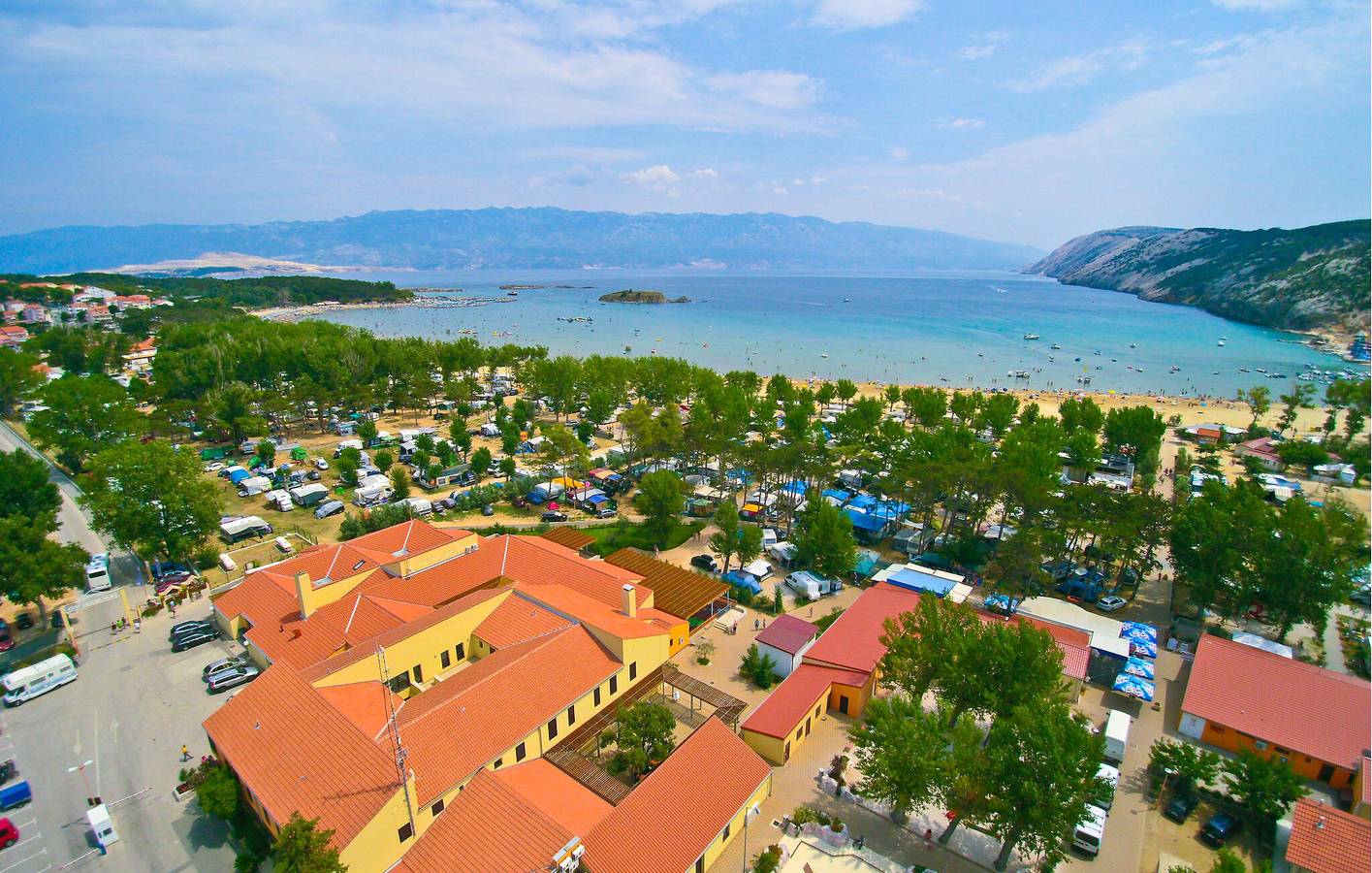 Reizendes Mobilheim mit Panoramablick, in der Nähe des Strandes Mala Rajska in Lopar, Rab