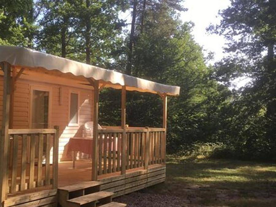 Camping les Rives du Lac Cantalès - Mobilheim 6 personen - Titania (3 Schlafzimmer) in Saint-Gérons, Aurillac und Umgebung