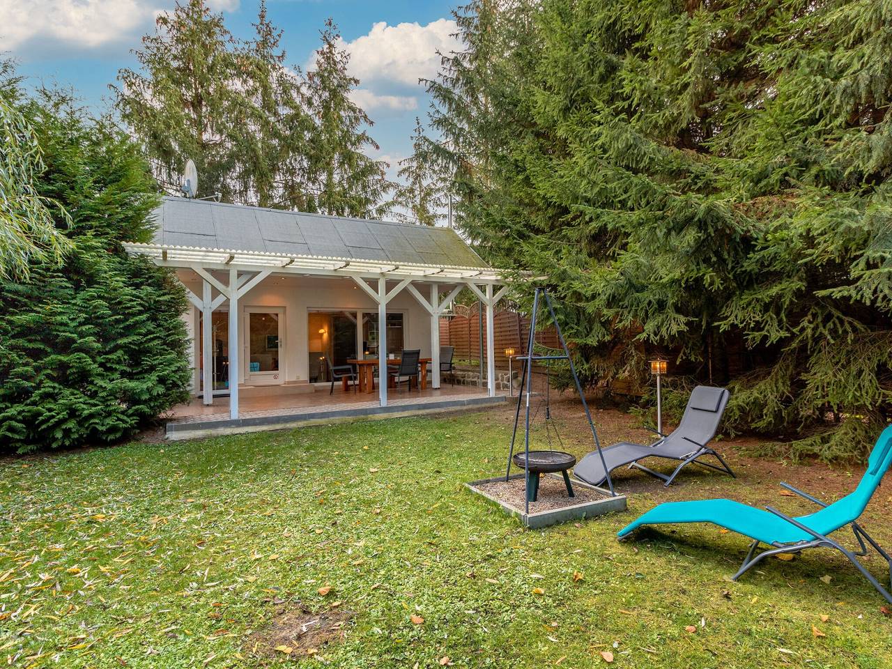 Ferienhaus mit Terrasse und Kaminofen in Parchim in Parchim, Ludwigslust-Parchim