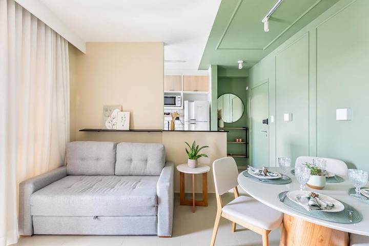 Appartement de vacances pour 2 personnes, avec vue et sauna ainsi que jardin et piscine, adapté aux familles