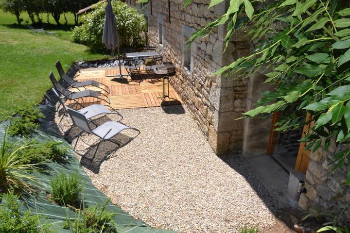 Maison de vacances pour 4 personnes, avec Terrasse ainsi que Jardin et Vue