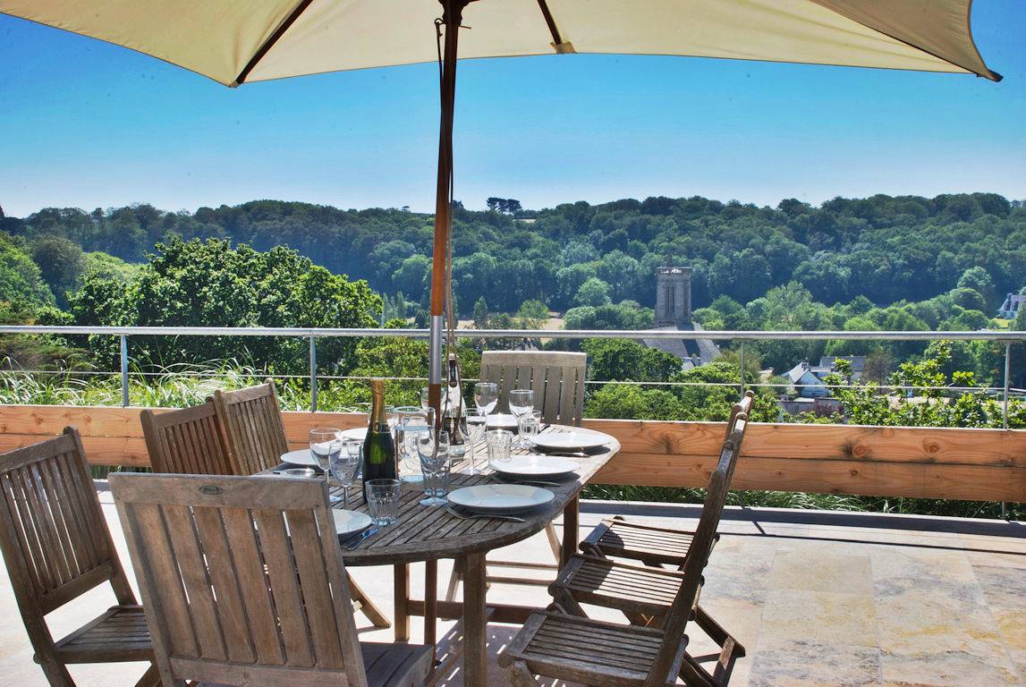 Maison Falaizou : spectaculaire vue mer et vallée in Saint-Jean-du-Doigt, Ceinture Dorée