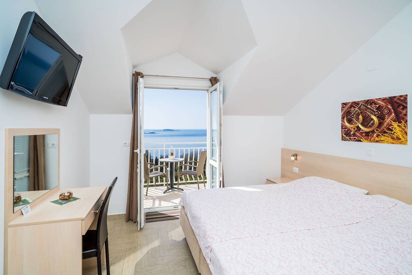 Ganze Wohnung, Villa Samba - Standard One-Bedroom Apartment with Balcony and Sea View in Plat, Dubrovnik-Neretva