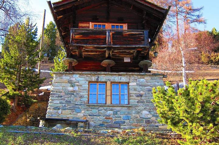 Gîte pour 4 personnes, avec Balcon et Jardin dans Chandolin
