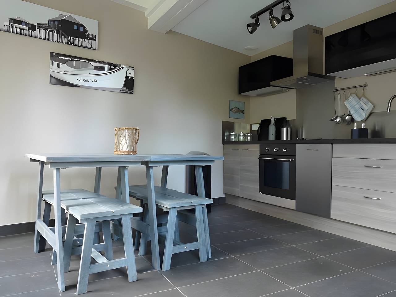 Maison Ô5 mit Terrasse, 150 m zum Strand, 50 m zu Geschäften in Cassy, Lanton