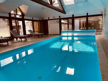 Hôtel pour 2 personnes, avec sauna ainsi que piscine et jardin, animaux acceptés à Saint-Gatien-des-Bois
