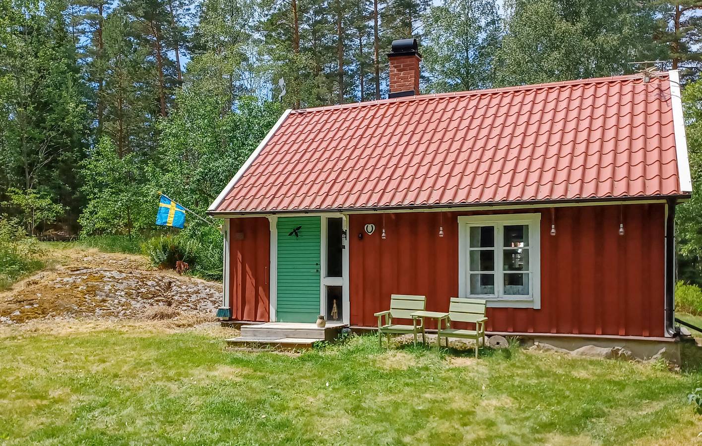 Ferienhaus für 8 Personen mit Garten in Kinda, Östergötland