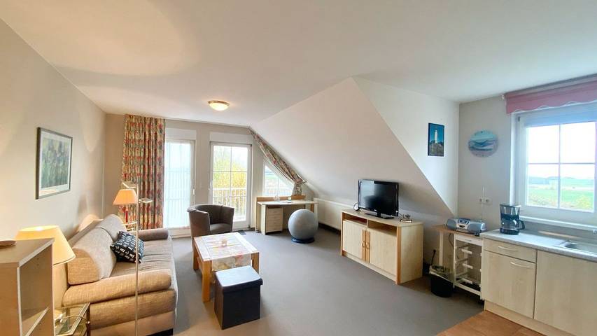 Ferienwohnung für 3 Personen, mit Balkon und Sauna in Sagard - 2