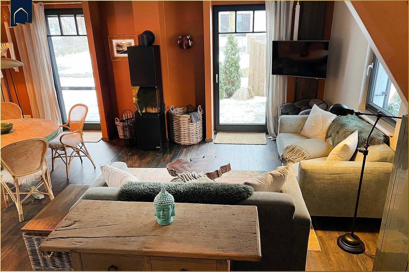 Modernes Ferienhaus im Fischerdorf mit Sauna & Garten – ländlich und ruhig auf Usedom in Zirchow, Usedom