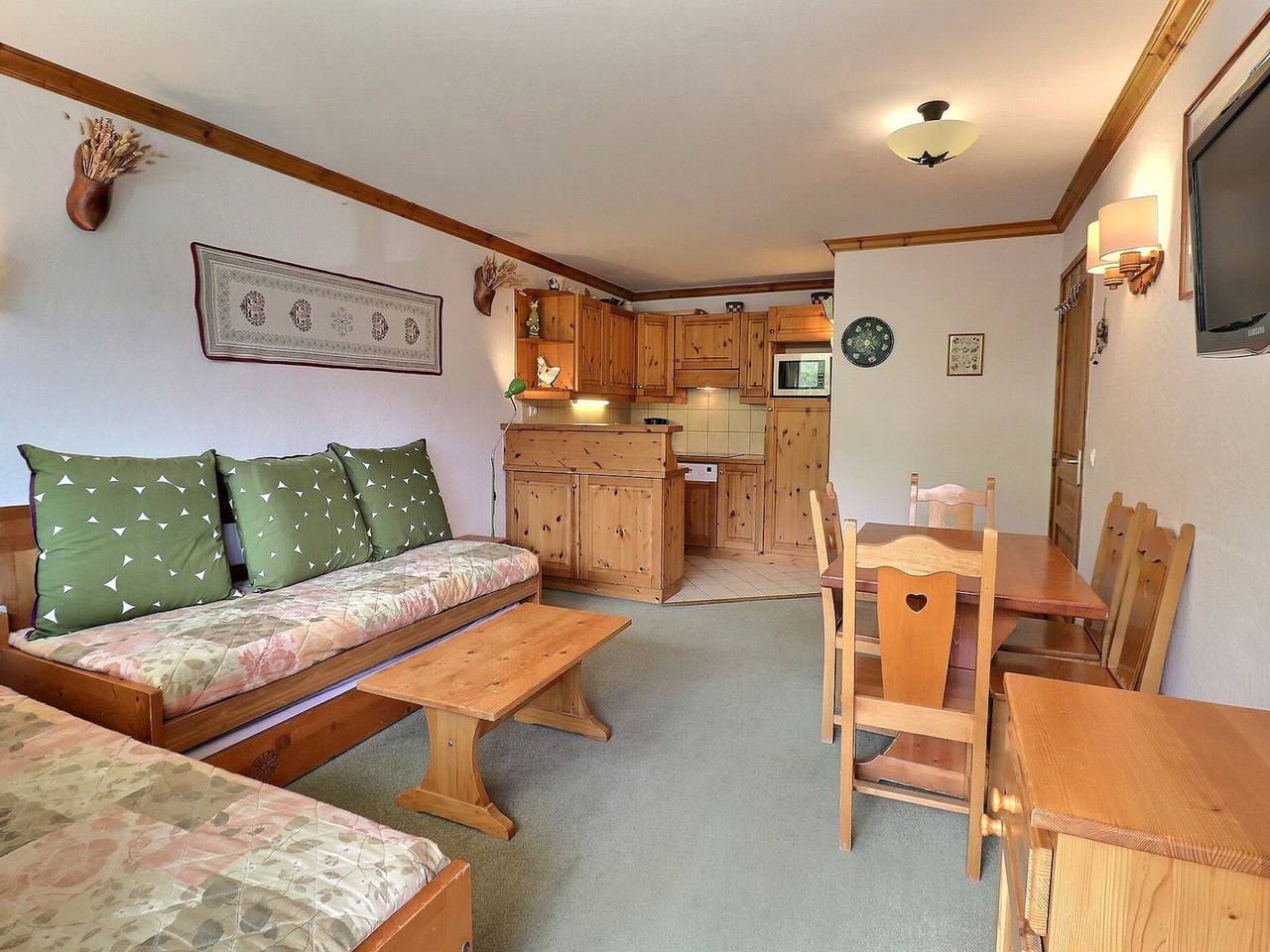 Ganze Wohnung, Charmante 2-Zimmer-Wohnung Méribel - 5 Pers, Südbalkon, Wi-Fi in Méribel-Mottaret, Les Allues