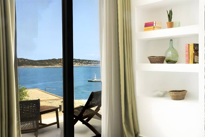 Ganze Wohnung, Apartment 'Sea View Uno 1' mit Meerblick, WLAN und Klimaanlage in Almyros Strand (Agios Nikolaos), Lasithi