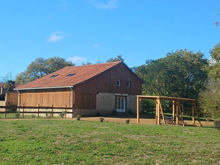 La grange Landaise in Laglorieuse, Landes
